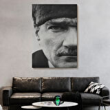 Mustafa Kemal Atatürk Portresi Dekoratif Kanvas Tablo, Duvar Dekoru FS142