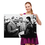 Mustafa Kemal Atatürk Portresi Dekoratif Kanvas Tablo, Duvar Dekoru FU145