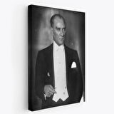 Mustafa Kemal Atatürk Portresi Dekoratif Kanvas Tablo, Duvar Dekoru FÖ139