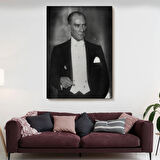 Mustafa Kemal Atatürk Portresi Dekoratif Kanvas Tablo, Duvar Dekoru FÖ139