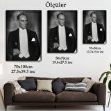 Mustafa Kemal Atatürk Portresi Dekoratif Kanvas Tablo, Duvar Dekoru FÖ139