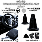 Mini Clubman (2007-2012 R55)  Uyumlu Dikişli Vites Körüğü ve Direksiyon Kılıfı 2'li Set