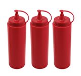 3 Adet Kırmızı Fişek Sosluk 1000 Ml. SOSLUK KIRMIZI
