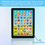 ÇOCUKLAR İÇİN EĞİTİCİ İNGİLİZCE SESLİ OYUNCAK TABLET PEMBE RENK