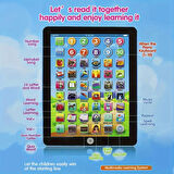 ÇOCUKLAR İÇİN EĞİTİCİ İNGİLİZCE SESLİ OYUNCAK TABLET PEMBE RENK