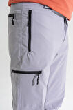 Erkek Açık Gri 4 Cepli Nefes Alan Likralı Yazlık Outdoor Pantolon