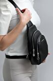 Silver  Polo Siyah - Siyah NV959 Kadın Bel Çantası