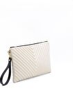 Silver  Polo Bej - Bej NV1034 Kadın Portföy  Clutch