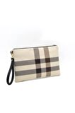 Silver  Polo Krem - Taba NV1034 Kadın Portföy  Clutch