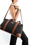 Silver  Polo Kahve - Taba NV873 Kadın Seyahat Çantası