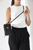 Silver  Polo Siyah - Siyah NV889 Kadın Askılı Cüzdan
