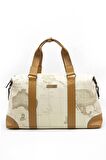 Silver  Polo Koyu Bej - Camel NV873 Kadın Seyahat Çantası
