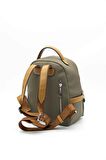 Silver  Polo L.haki - Camel NV1061 Kadın Sırt Çantası