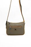 Silver  Polo L.haki - Camel NV818 Kadın Çapraz Çanta