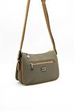 Silver  Polo L.haki - Camel NV818 Kadın Çapraz Çanta