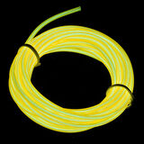EL Wire Neon İp Led - Sarı (3m) Standart