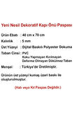 Küp Baskılı Kaliteli Kauçuk Kapı Önü Paspası