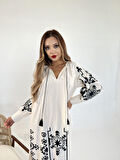 SUPPLİERBY 6267 ELBİSE-EKRU