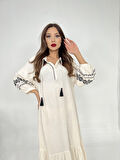 SUPPLİERBY 6533 ELBİSE-BEJ