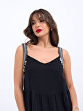SUPPLİERBY 6907 ELBİSE-SİYAH