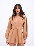 SUPPLİERBY 6528 TULUM ELBİSE-CAMEL