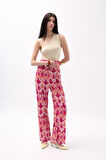 SUPPLİERBY Desenli Saten Pantolon