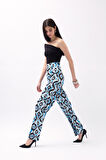 SUPPLİERBY Desenli Saten Pantolon