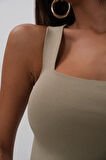 SUPPLİERBY Tek Omuz Crop Bluz