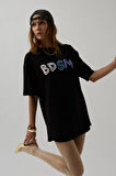 SUPPLİERBY Sırt Ve Ön Baskılı Oversize T-Shirt