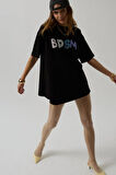 SUPPLİERBY Sırt Ve Ön Baskılı Oversize T-Shirt