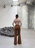 SUPPLİERBY 230 Gr Poly Viscose Full Lycra İspanyol Paça Pantolon