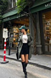 SUPPLİERBY TRENCH KISA ŞANEL BOY - Haki