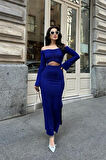 SUPPLİERBY Lita Cut Out Büzgülü Elbise 2715-8