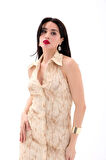 SUPPLİERBY 7428 ELBİSE-BEJ