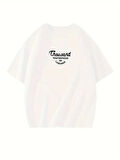 SUPPLİERBY Thousand Baskılı Oversize Bisiklet Yaka T-shirt - Beyaz