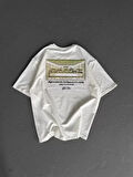 SUPPLİERBY Unisex Baskılı Oversize T-Shirt - Beyaz