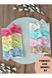 KIZ BEBEK ÇOCUK BANDANA KAŞKORSE 8'Lİ RİBANA SAÇ BANDANASI FİYONK BAĞLAMALI %100 PAMUKLU HEDİYELİK