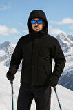  Su Ve Rüzgar Geçirmez Kürklü Softshell Erkek Mont 