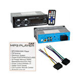 Oto Teyp Mp3 Çalar Bluetooth+2 Usb+Sd Kırmızı Işıklı