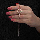 Supertrend ​gümüş Rose Renkli Yaşam Çiçeği Kadın Bileklik