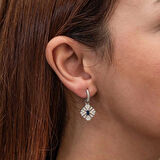 Supertrend Gümüş Zirkon Taşlı Kadın Küpe