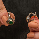 Supertrend Gümüş Çiçek Desenli Otantik Kadın Küpe