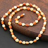 Supertrend Yetişkin Damla Kehribar Kolye