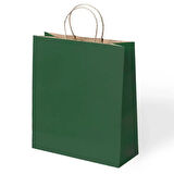 Yeşil Büküm Saplı Kraft Çanta 45x50cm