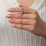 Supertrend Gümüş Altıgen Baget Taşlı Kadın Bileklik