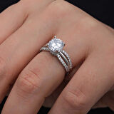 Supertrend Gümüş Tek Taş Kadın Yüzük