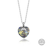 Supertrend Swa Crystal Taşlı Kalp Gümüş Kadın Kolye