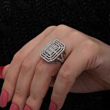 Supertrend Gümüş Baget Taşlı Kadın Yüzük