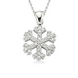 Supertrend Gümüş Kar Tanesi Kadın Kolye