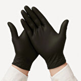 Supertrend Siyah Çok Amaçlı Nitril Muayene Eldiveni XL Beden 100 Adet - MDR